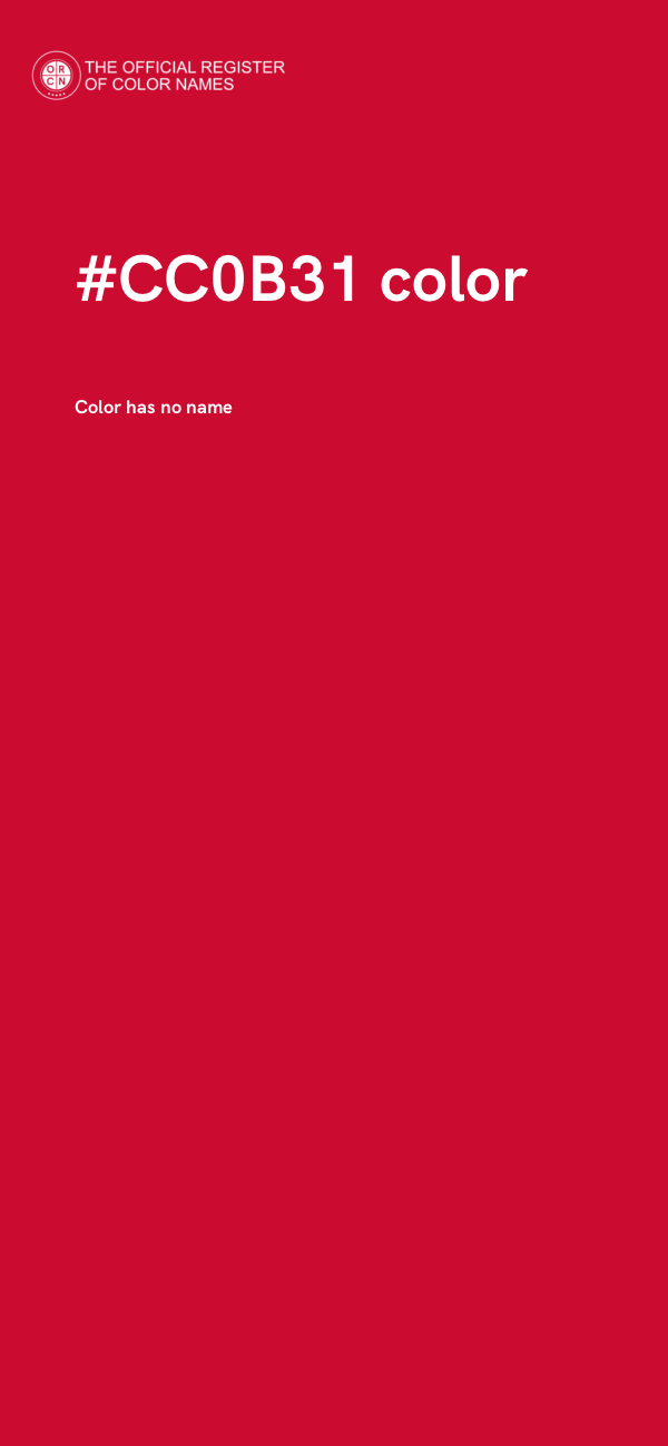 #CC0B31 color image
