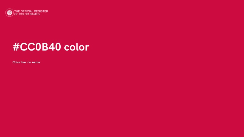 #CC0B40 color image