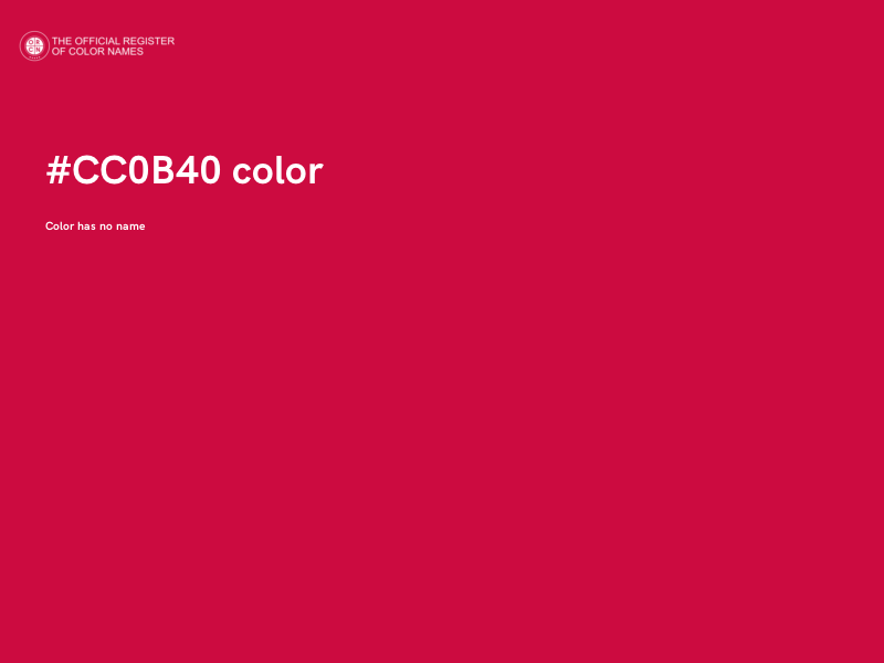 #CC0B40 color image