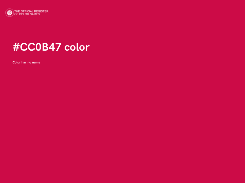 #CC0B47 color image