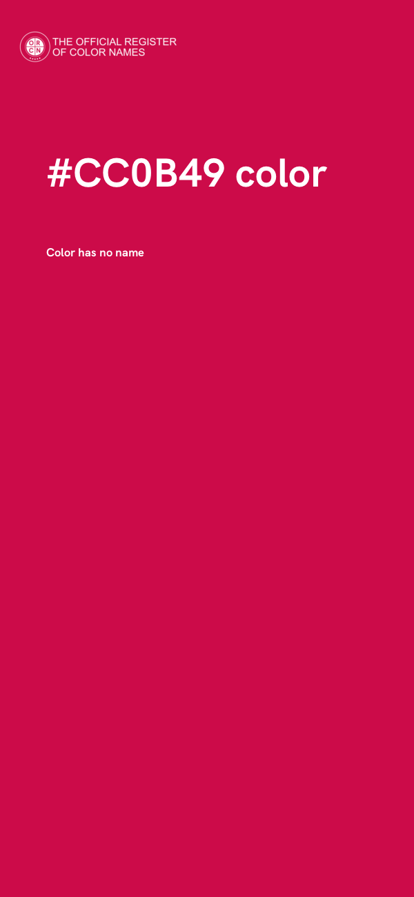 #CC0B49 color image