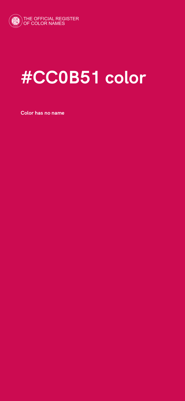 #CC0B51 color image