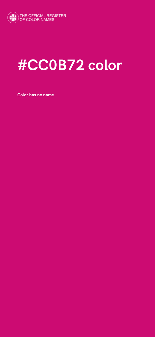 #CC0B72 color image
