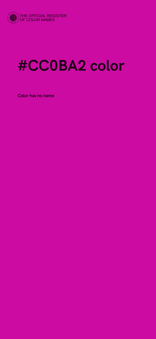 #CC0BA2 color image