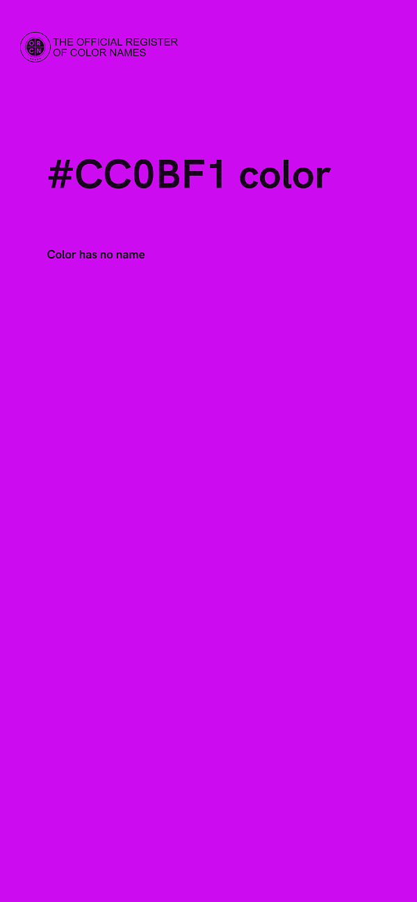 #CC0BF1 color image