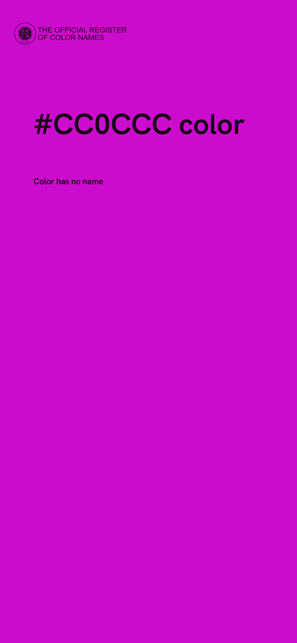 #CC0CCC color image