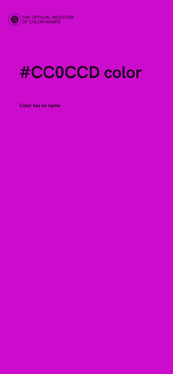 #CC0CCD color image