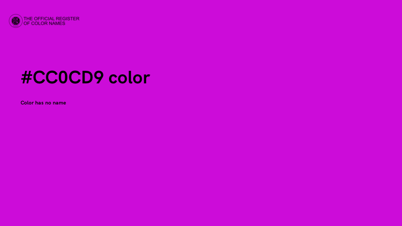 #CC0CD9 color image