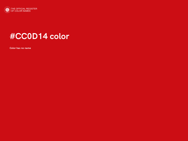 #CC0D14 color image