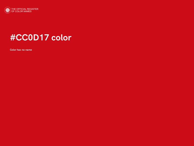 #CC0D17 color image