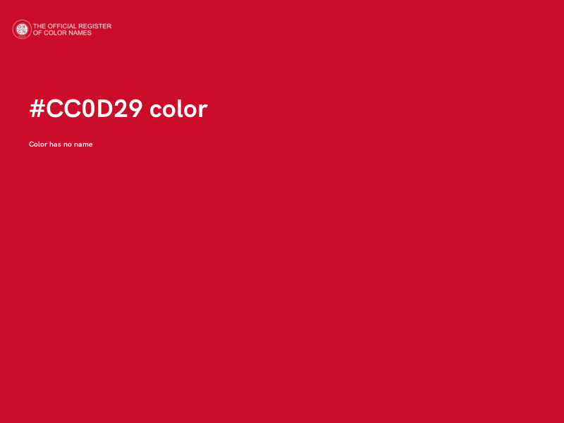 #CC0D29 color image