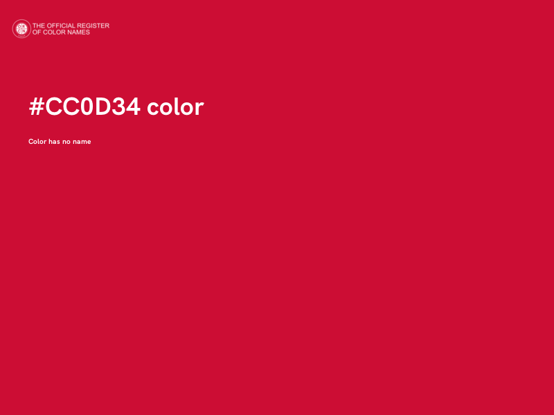 #CC0D34 color image
