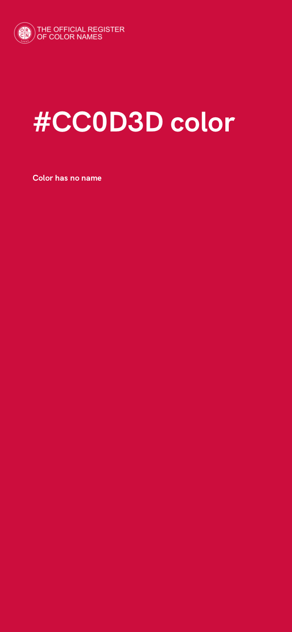 #CC0D3D color image