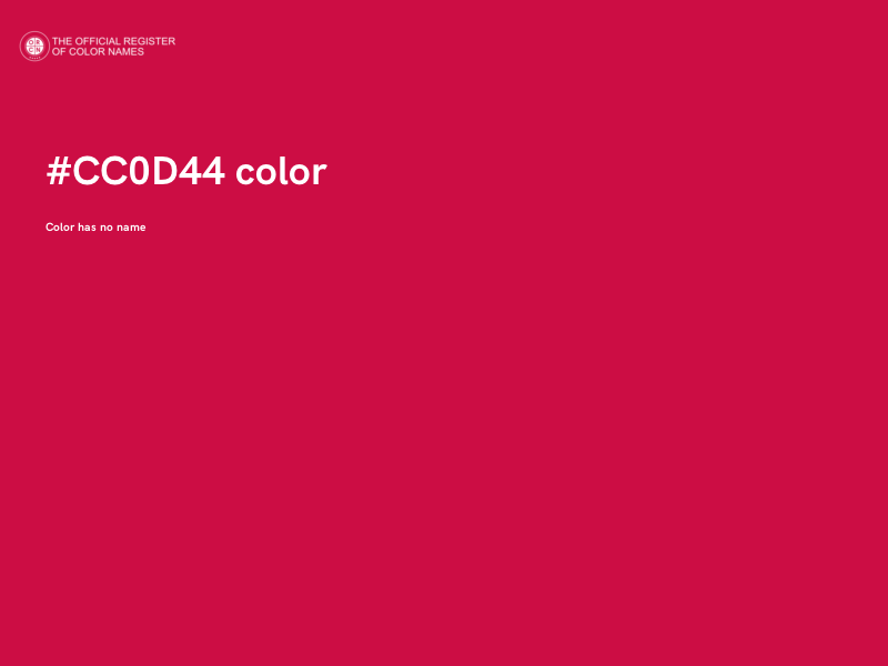 #CC0D44 color image