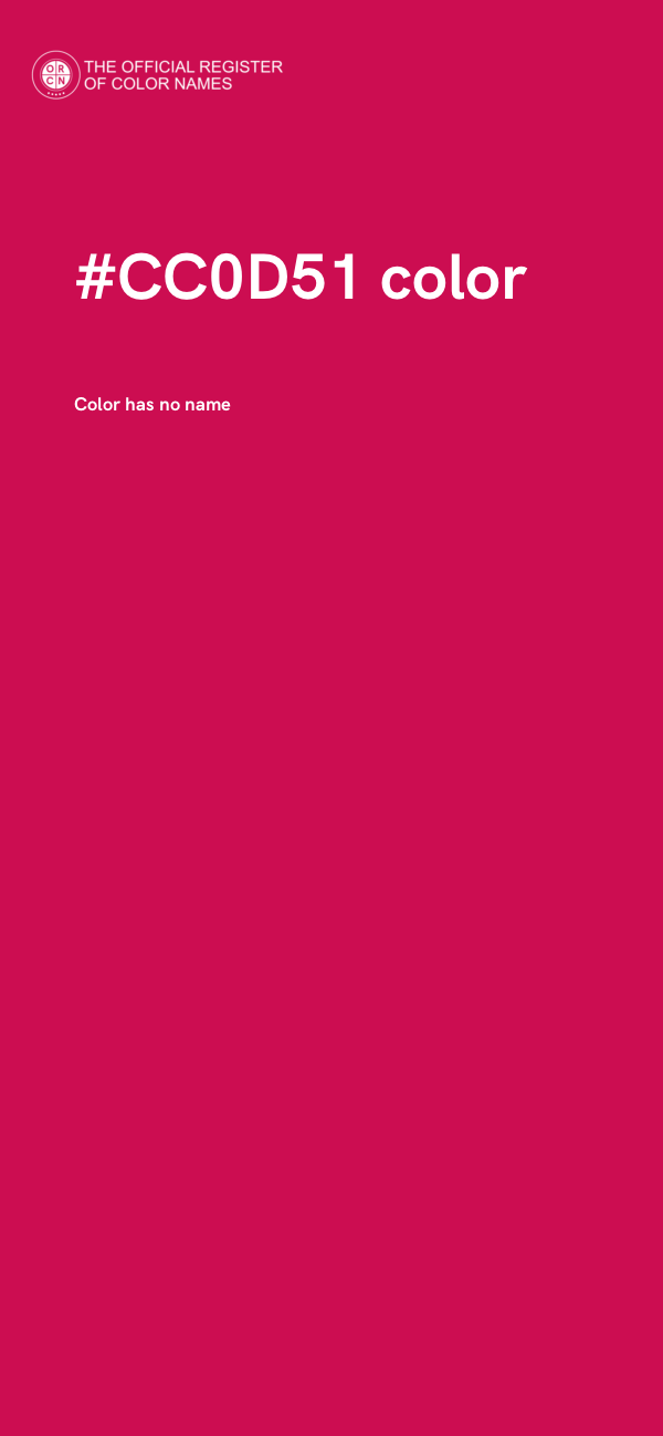 #CC0D51 color image