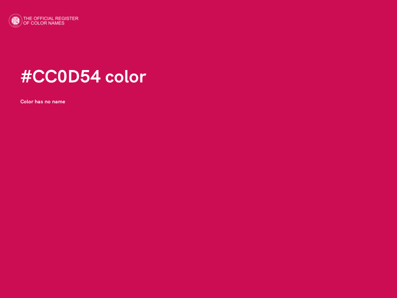 #CC0D54 color image