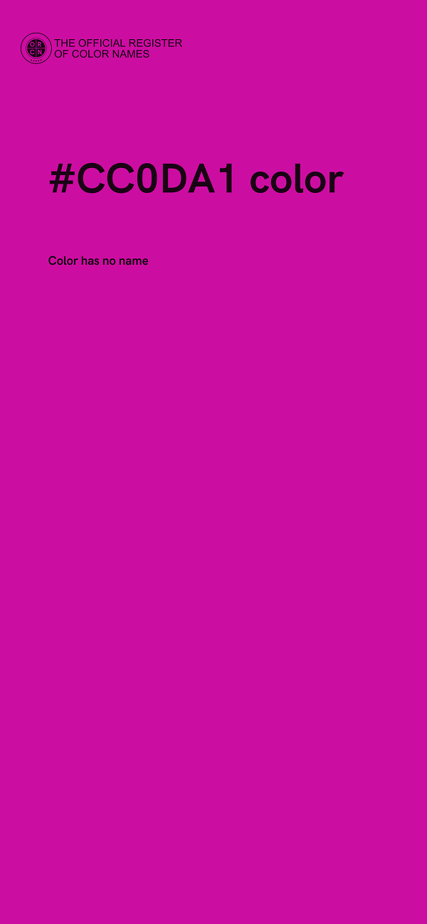 #CC0DA1 color image
