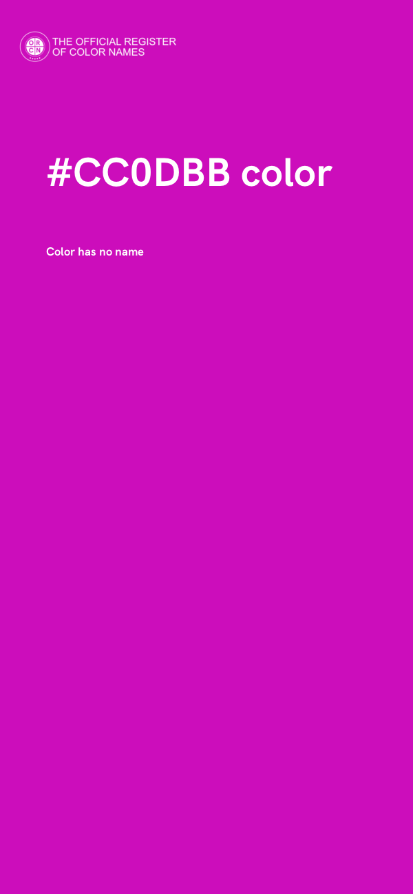 #CC0DBB color image