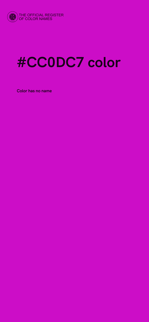 #CC0DC7 color image