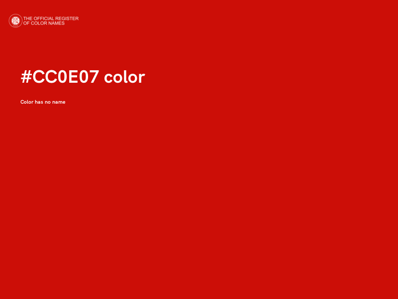 #CC0E07 color image