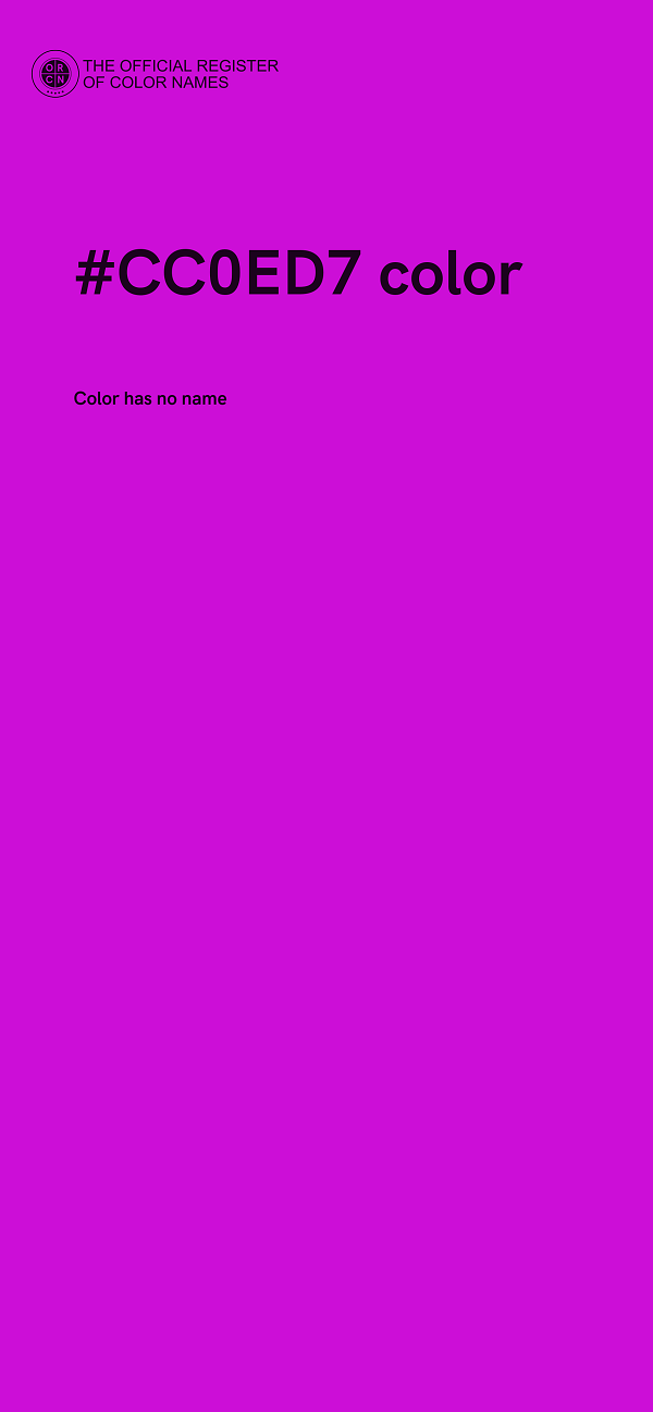 #CC0ED7 color image