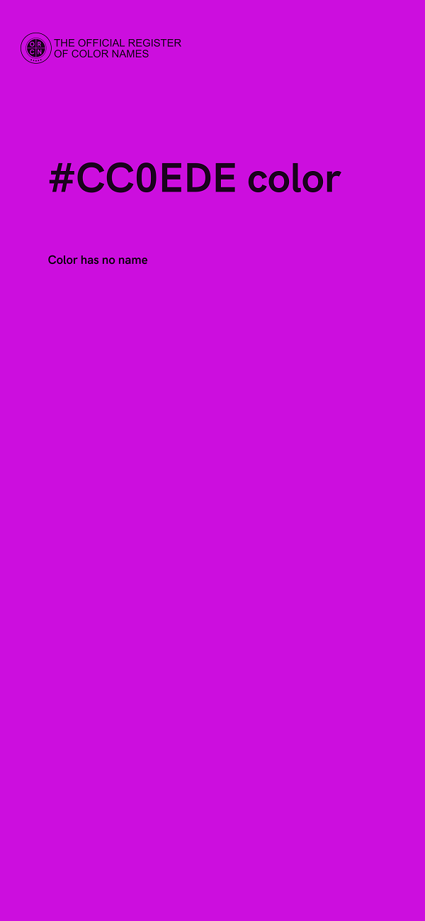#CC0EDE color image