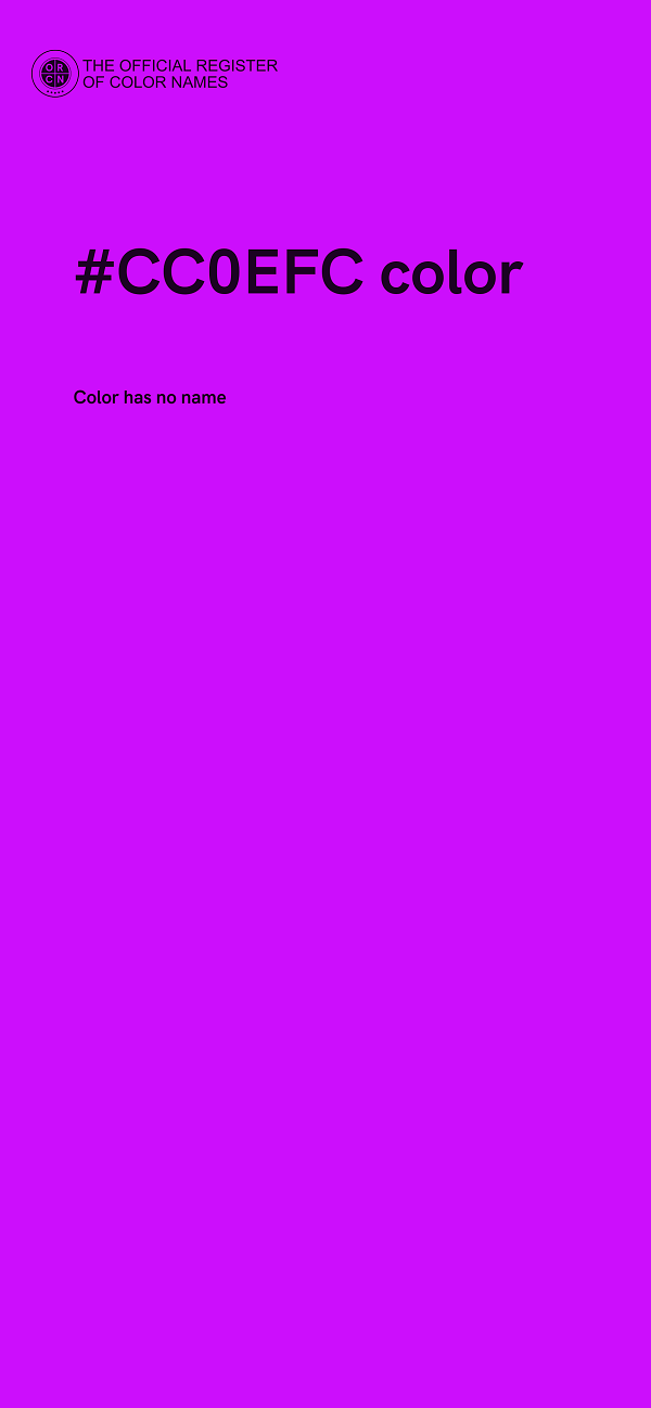 #CC0EFC color image