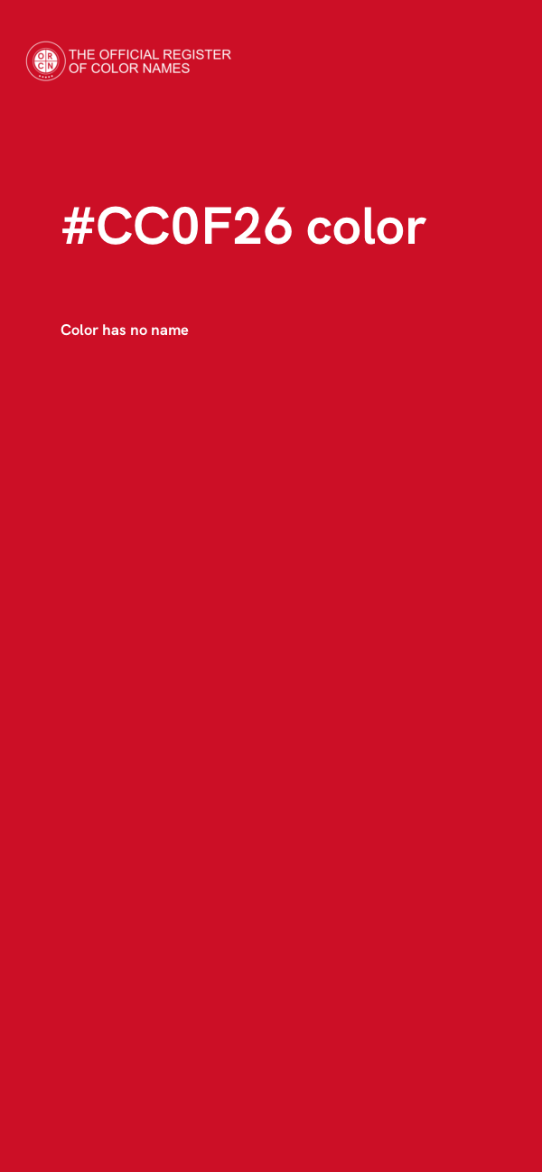 #CC0F26 color image