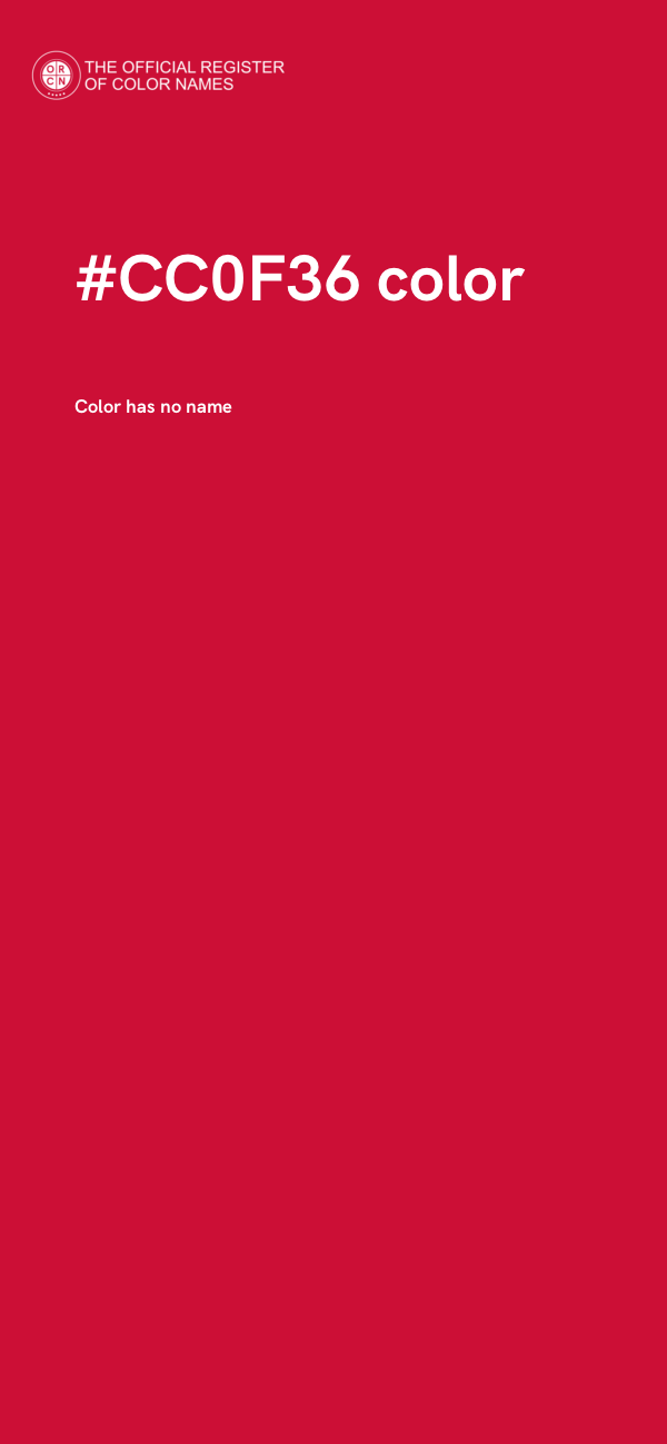 #CC0F36 color image