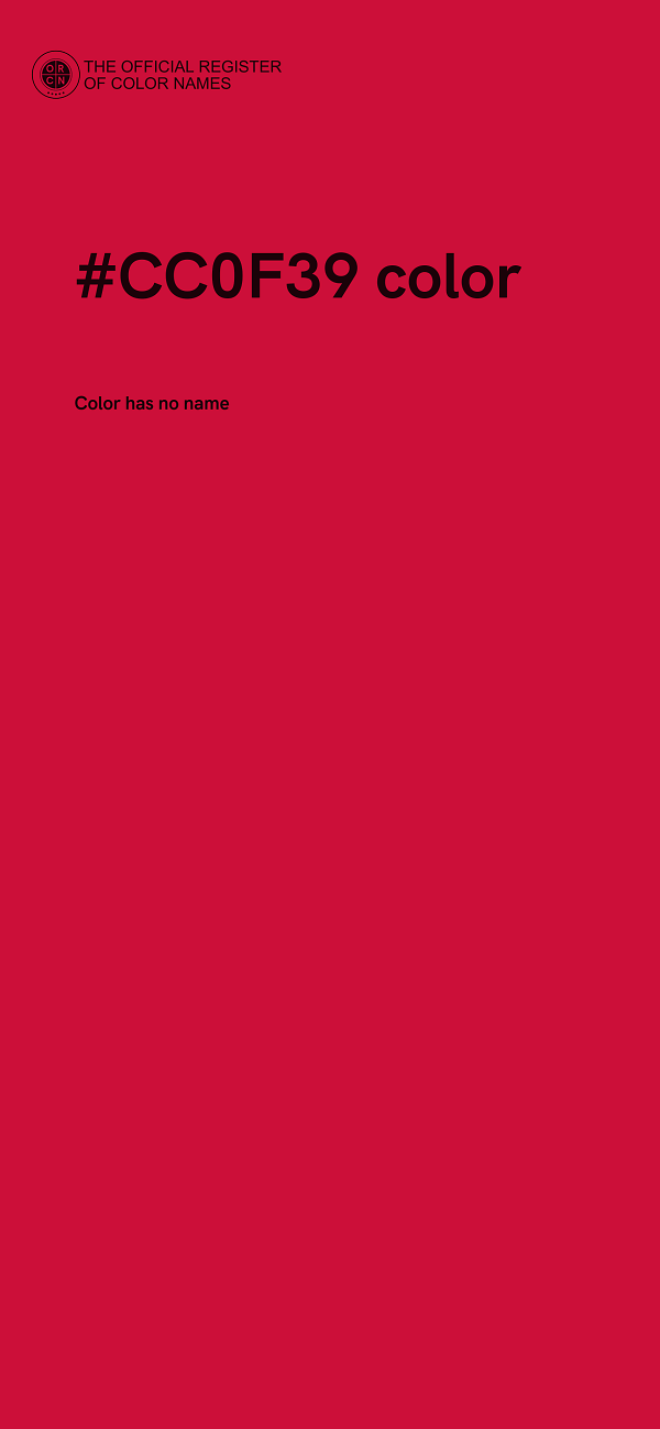 #CC0F39 color image