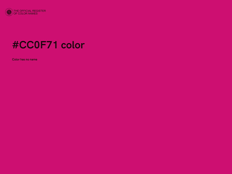 #CC0F71 color image