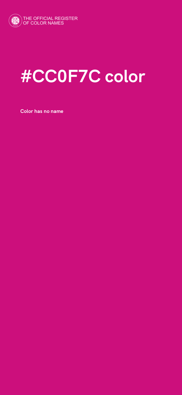 #CC0F7C color image