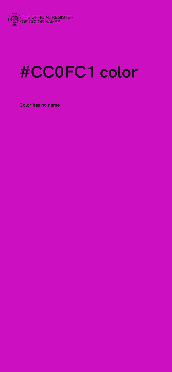 #CC0FC1 color image