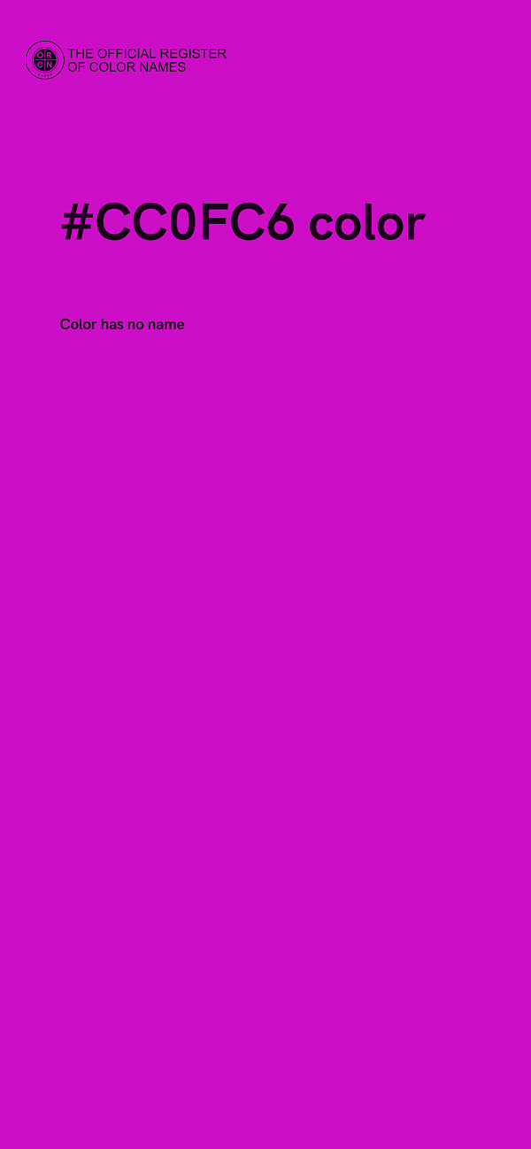#CC0FC6 color image