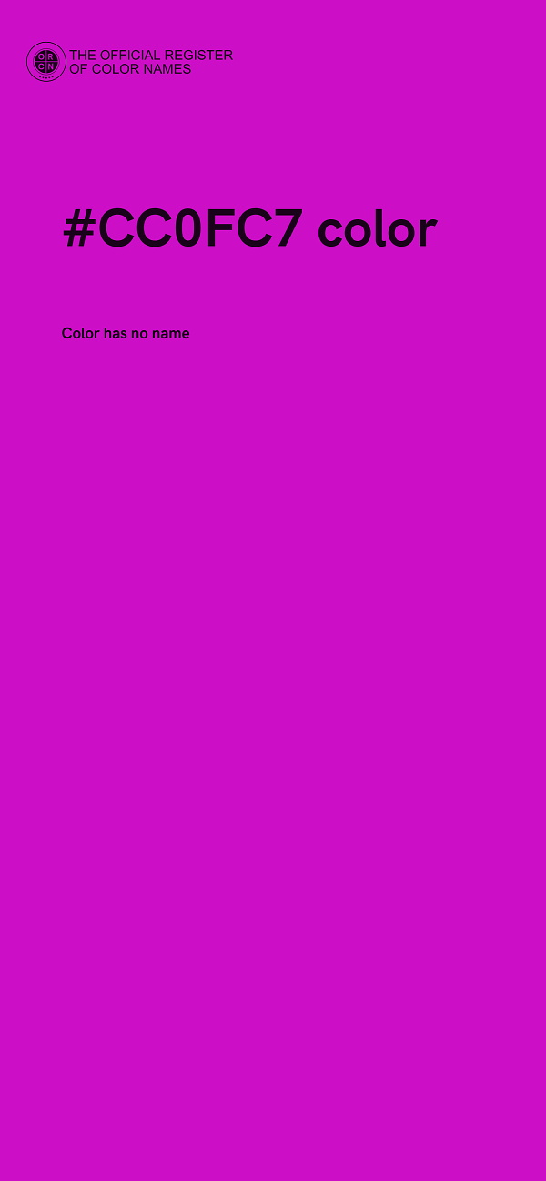 #CC0FC7 color image