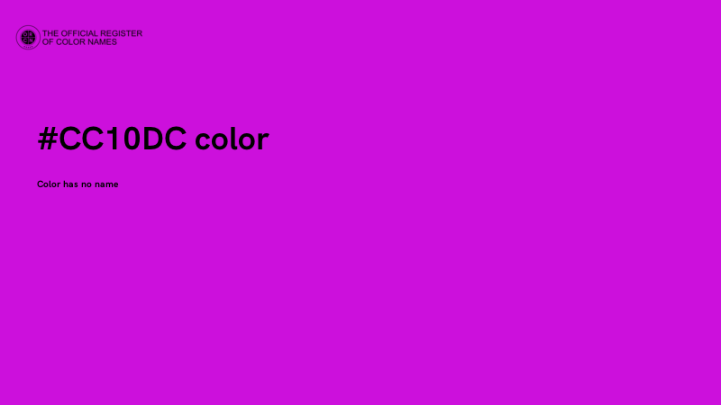 #CC10DC color image