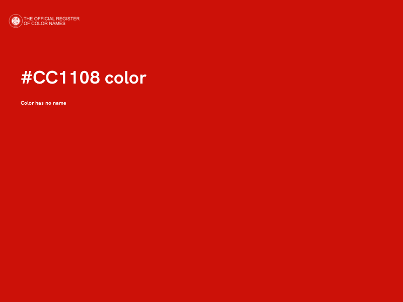 #CC1108 color image