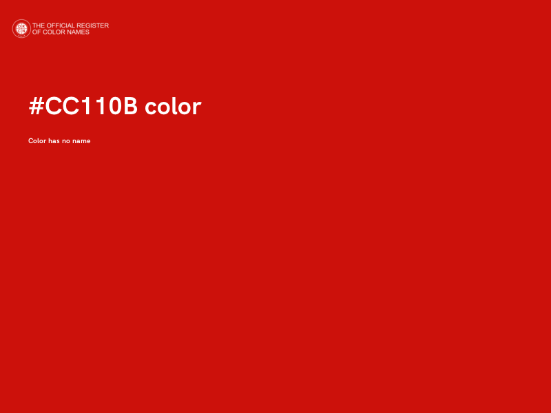 #CC110B color image