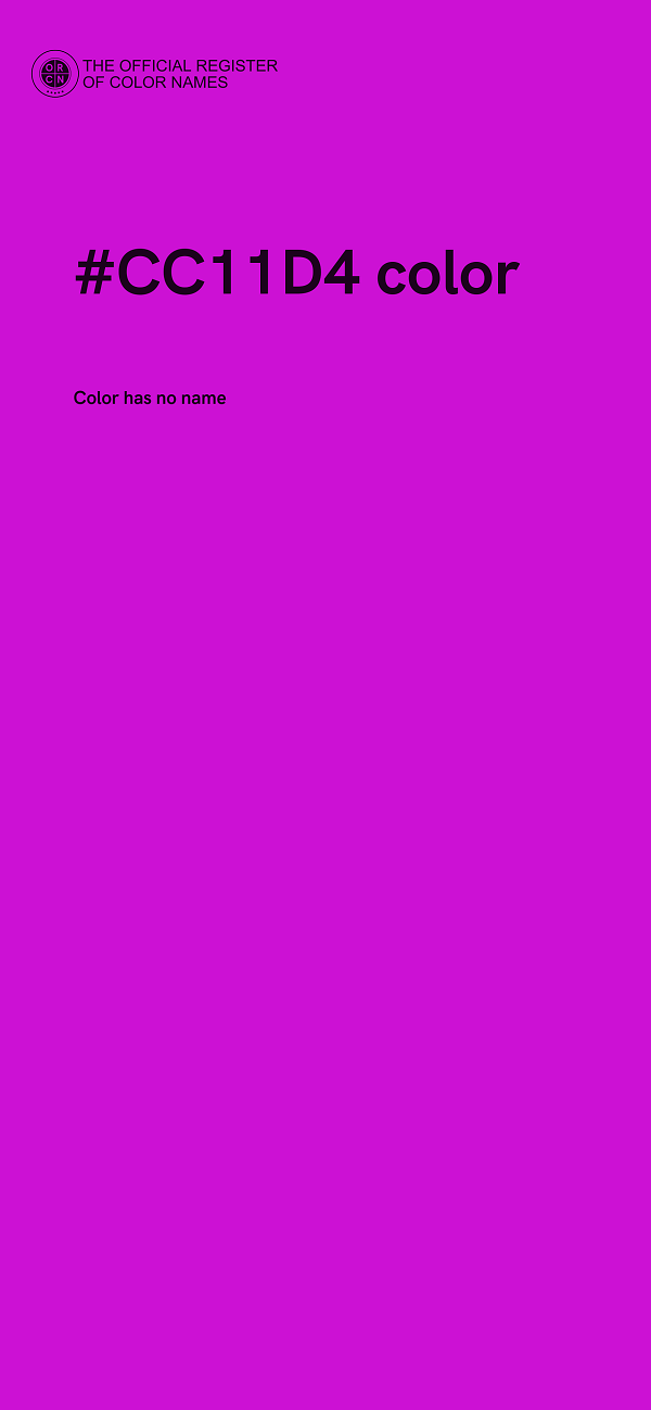 #CC11D4 color image