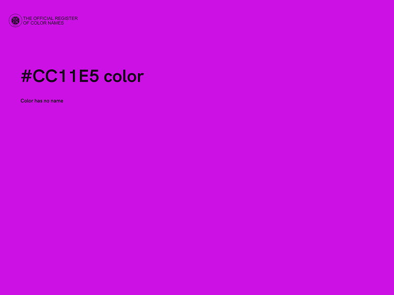 #CC11E5 color image