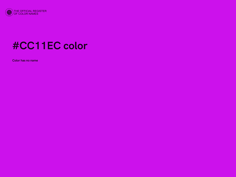 #CC11EC color image