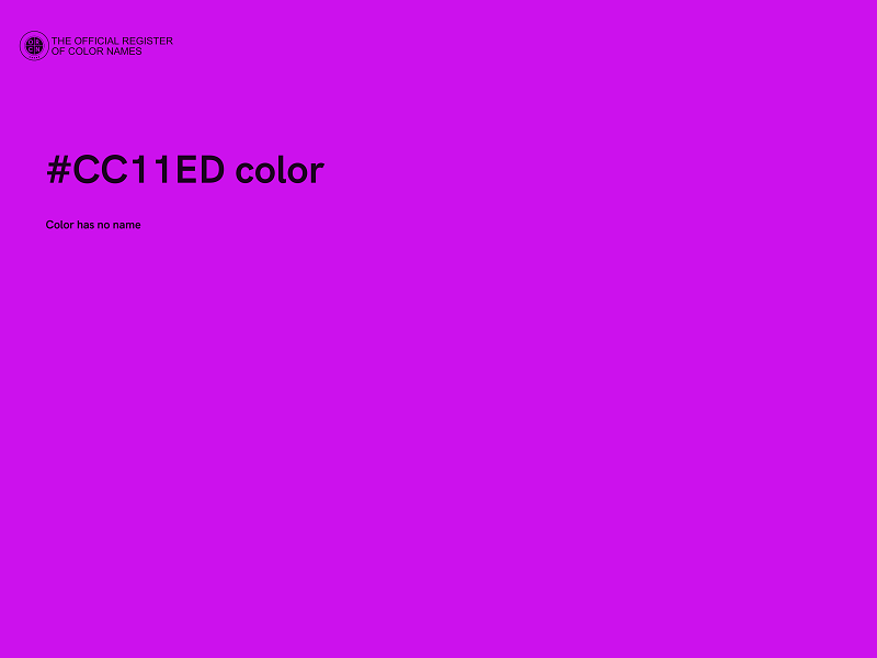 #CC11ED color image