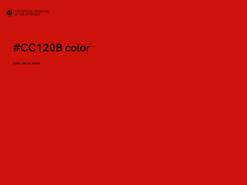 #CC120B color image