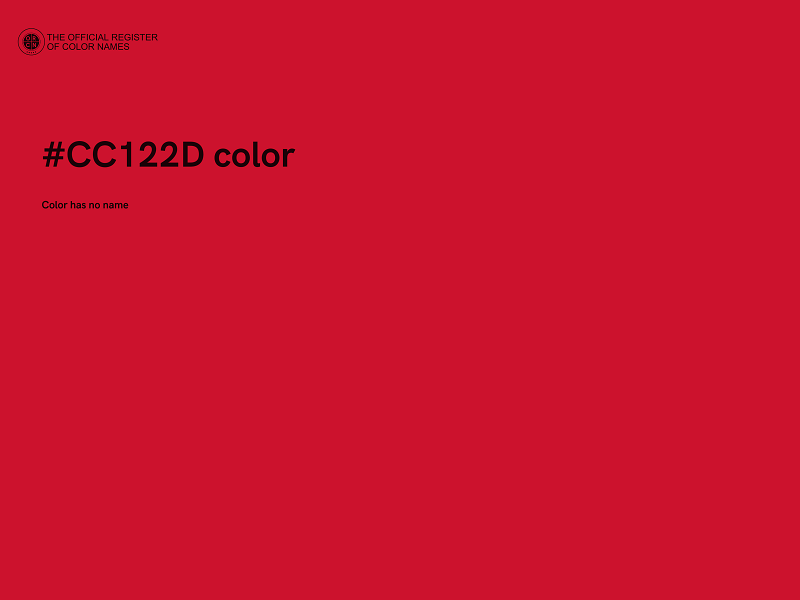 #CC122D color image