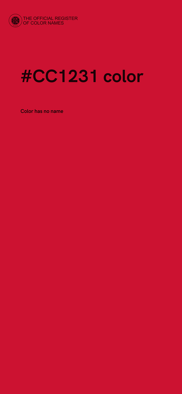 #CC1231 color image