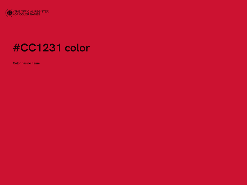 #CC1231 color image