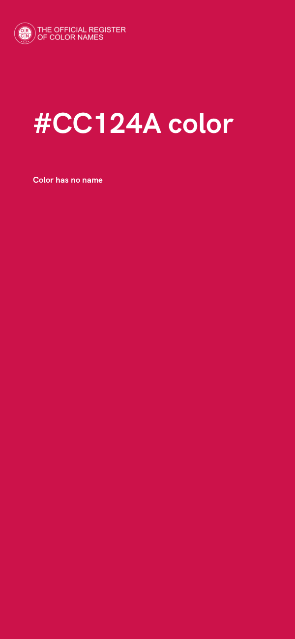 #CC124A color image
