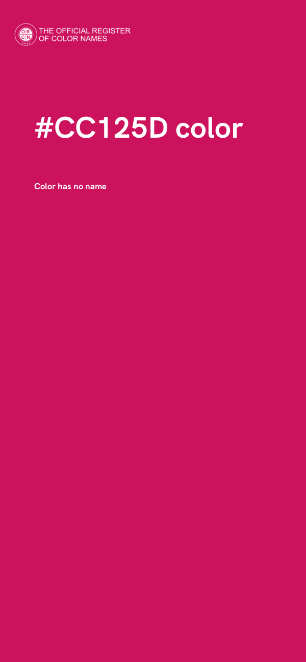 #CC125D color image