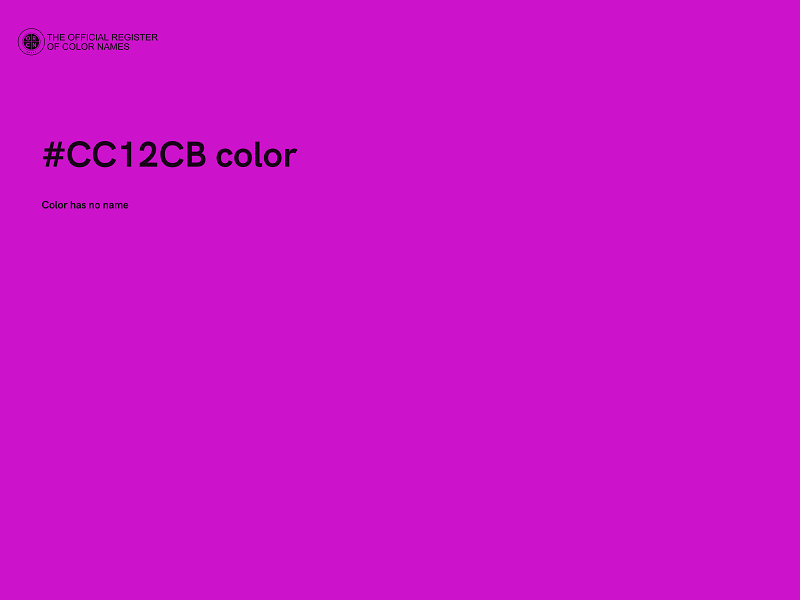 #CC12CB color image