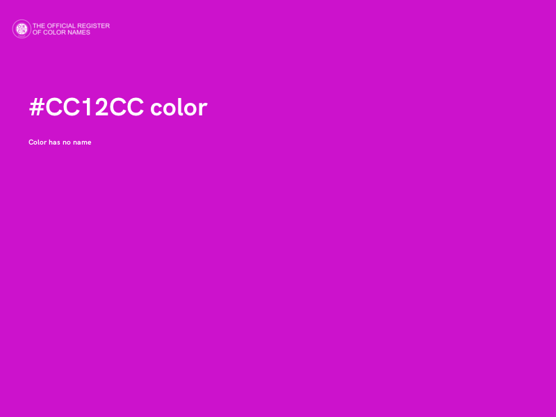 #CC12CC color image